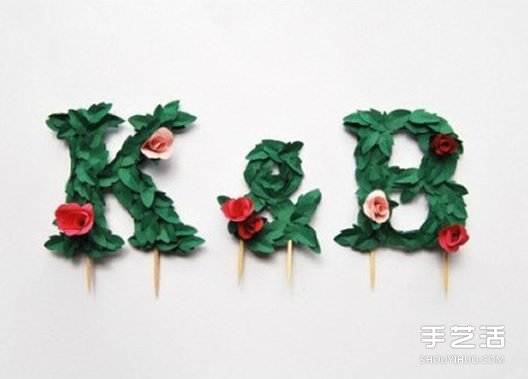 剪紙制作生日蛋糕裝飾立體文字的方法圖解教程 -  m.hzjyly.com.cn