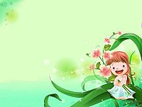 可愛的小女孩幻燈片ppt背景圖片